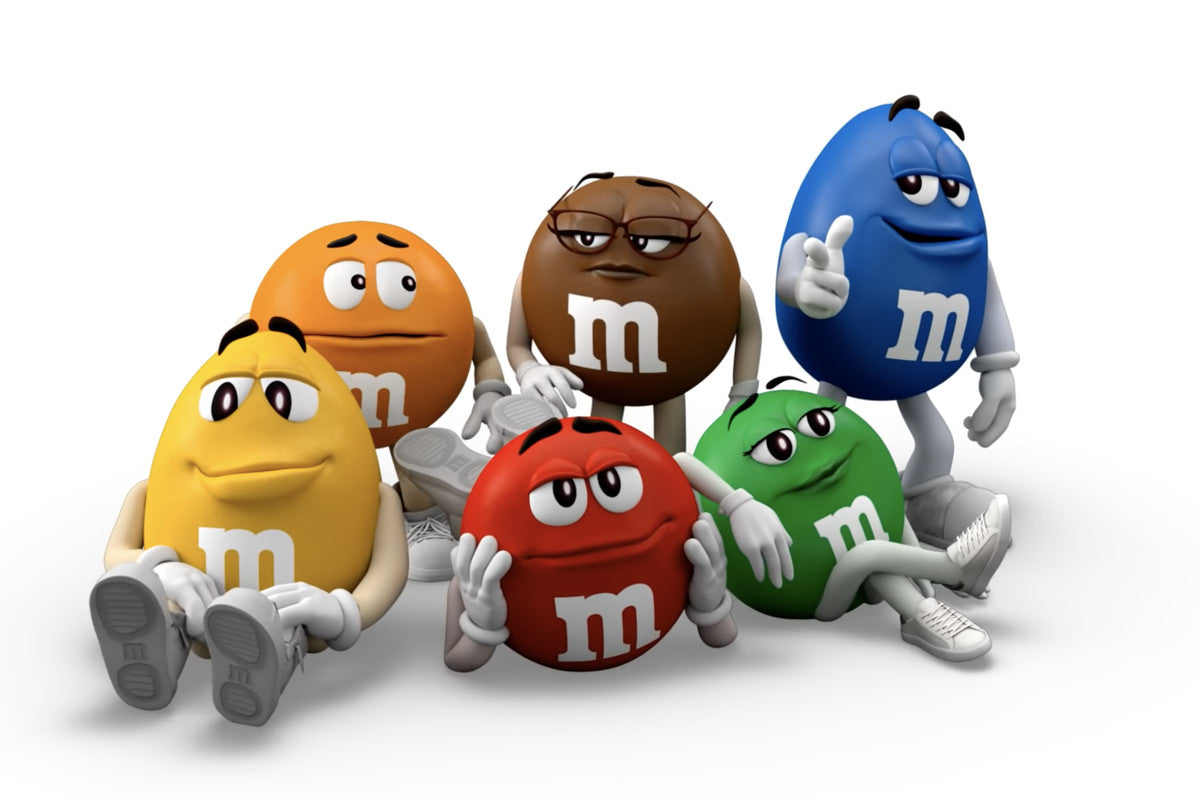 M&M's Classic Mix Pack, Milk Chocolate, Peanut Butter, Peanuts Center M&M's Mascot